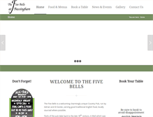 Tablet Screenshot of fivebellsbassingham.co.uk